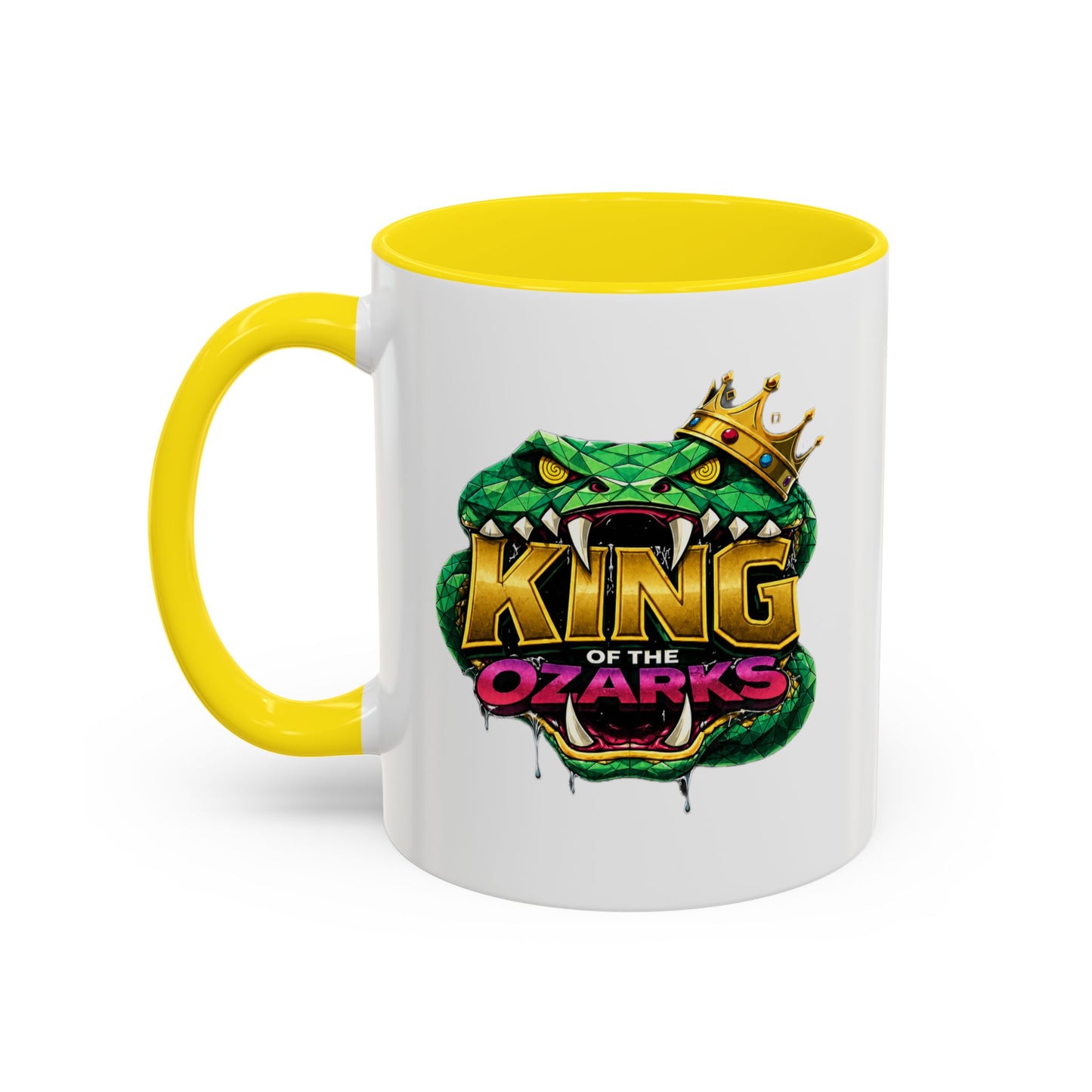 King of the Ozarks Coffee Mug — Crowned Snake Accent Mug (11/15oz)