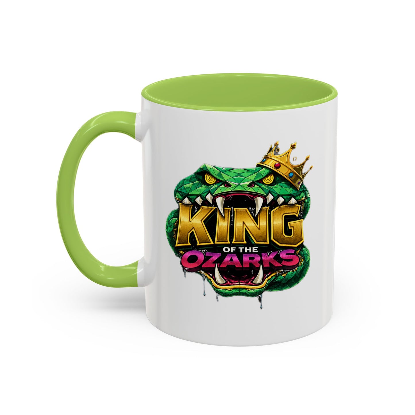 King of the Ozarks Coffee Mug — Crowned Snake Accent Mug (11/15oz)