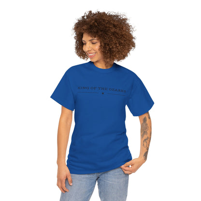 King of the Ozarks T-Shirt — Minimal Vintage Typography White Tee