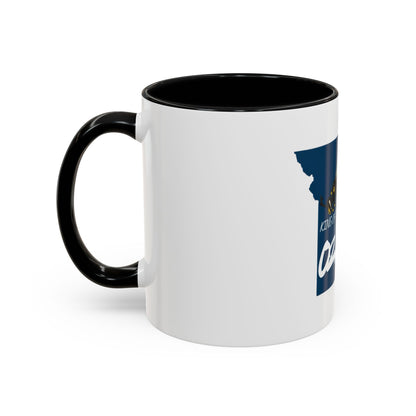 King of the Ozarks Coffee Mug — Missouri State Map with Hornet Design