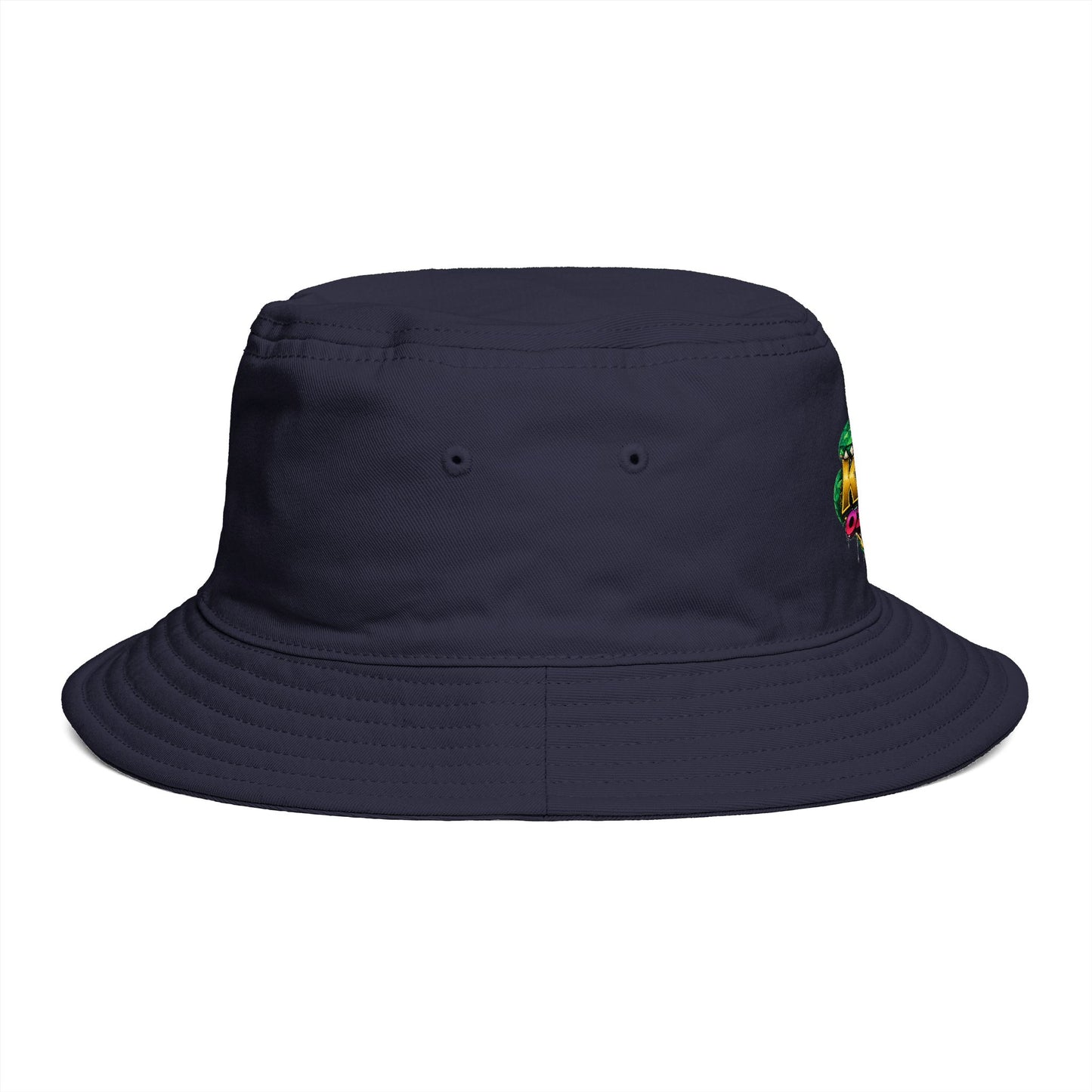 King Cobra Bucket Hat — Retro Snake Crown Graphic