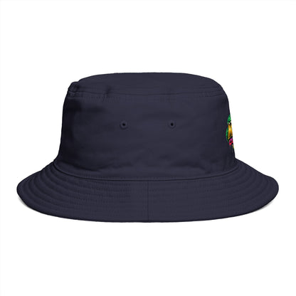 King Cobra Bucket Hat — Retro Snake Crown Graphic