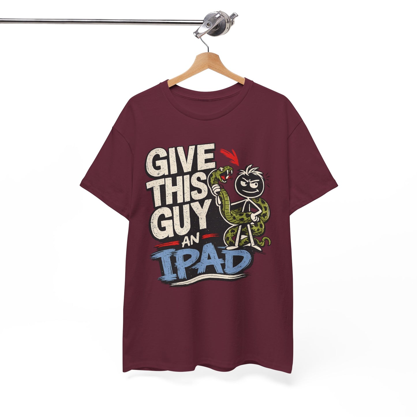 Give This Guy An iPad T-Shirt — Funny Gamer/Tech Graphic Tee