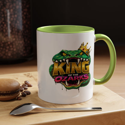 King of the Ozarks Coffee Mug — Crowned Snake Accent Mug (11/15oz)