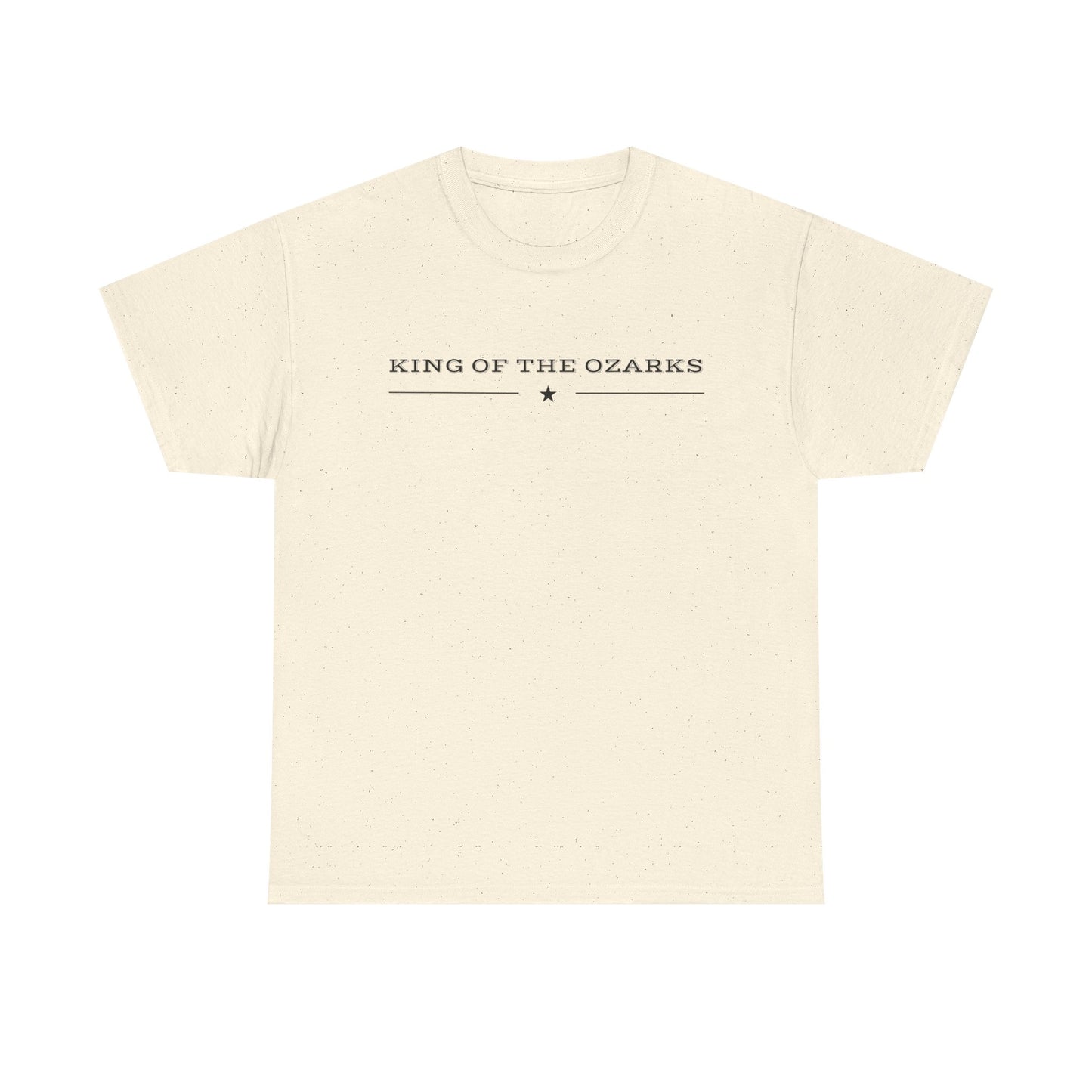 King of the Ozarks T-Shirt — Minimal Vintage Typography White Tee