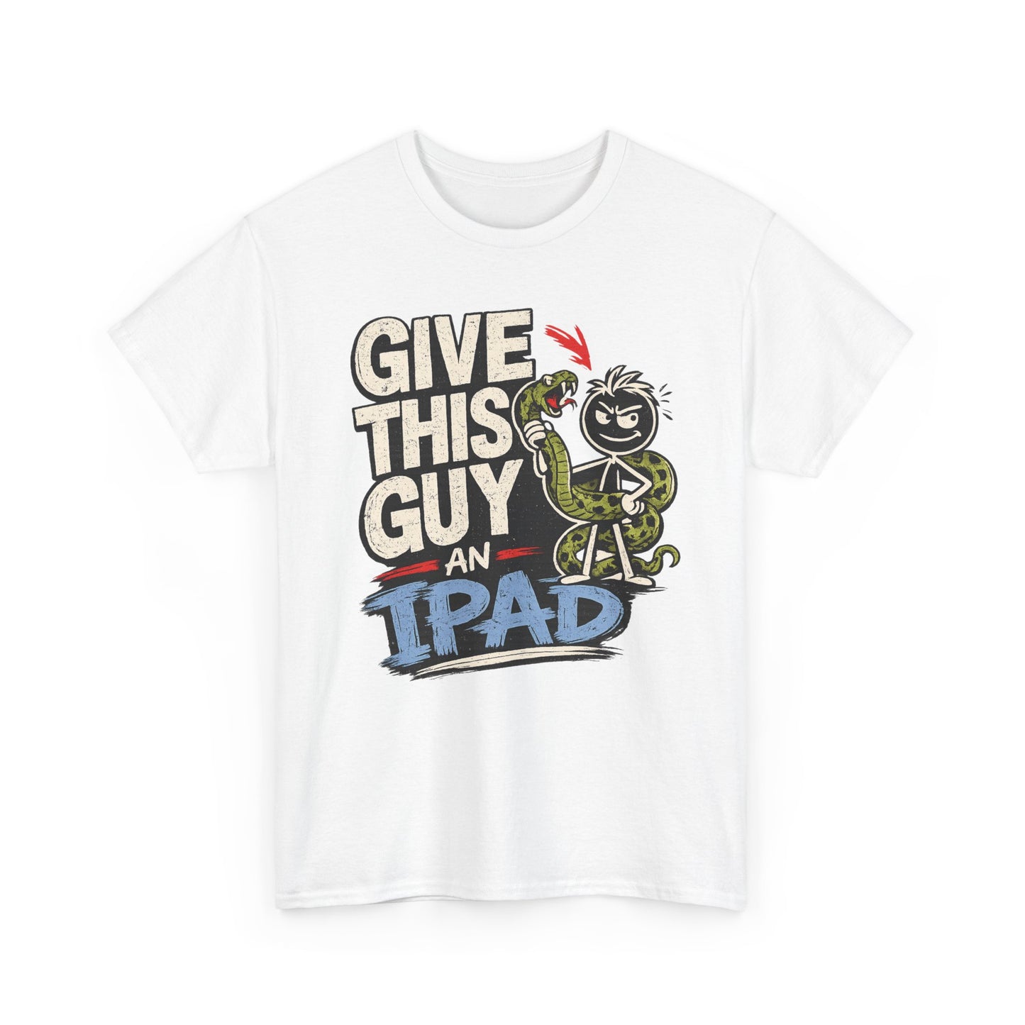 Give This Guy An iPad T-Shirt — Funny Gamer/Tech Graphic Tee