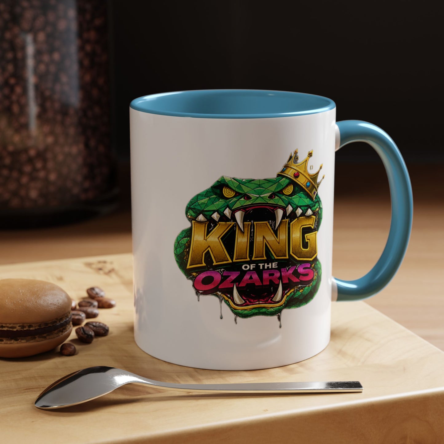 King of the Ozarks Coffee Mug — Crowned Snake Accent Mug (11/15oz)