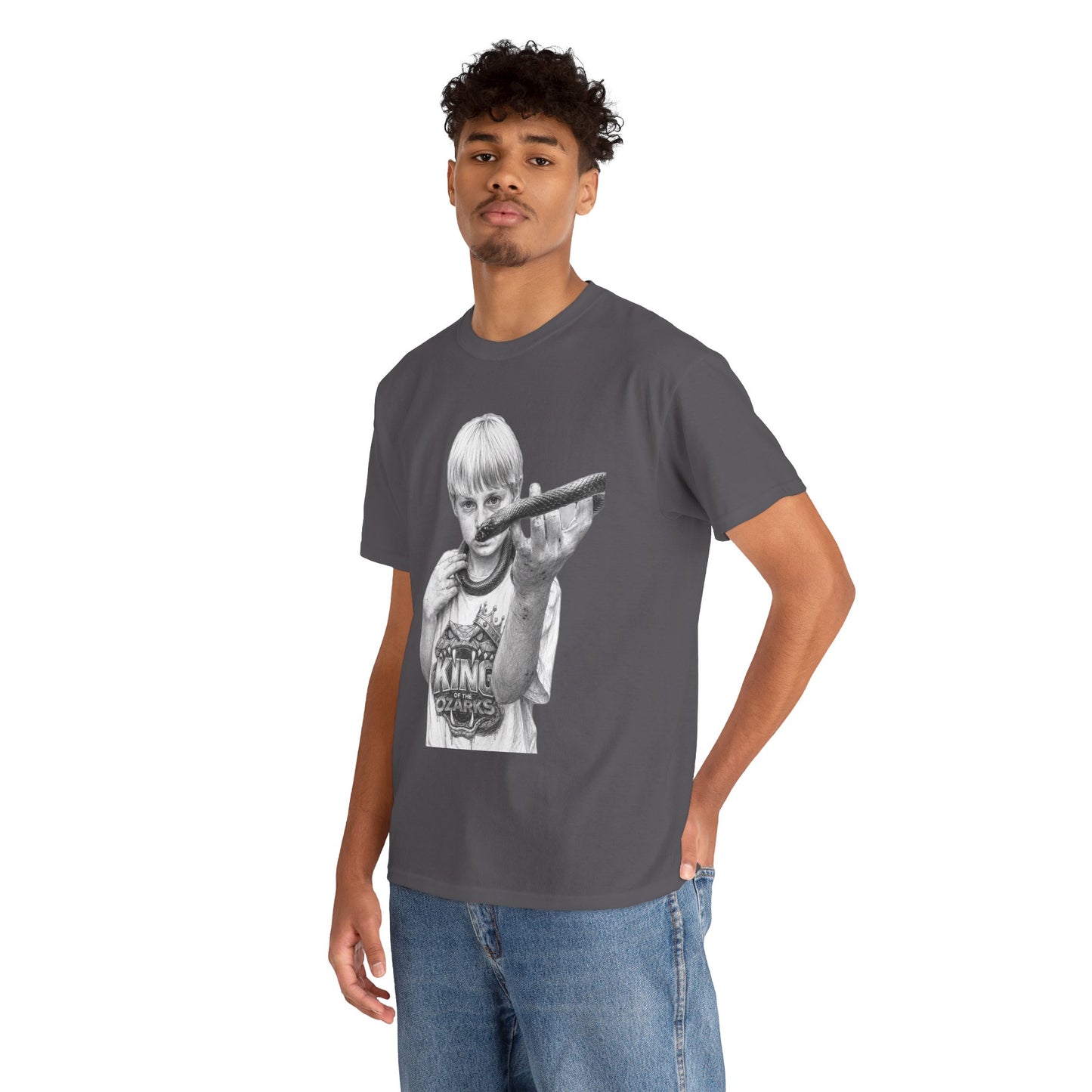 Graphic T‑Shirt — THE KING OF THE OZARKS feat. COACHWHIP Illustration Tee