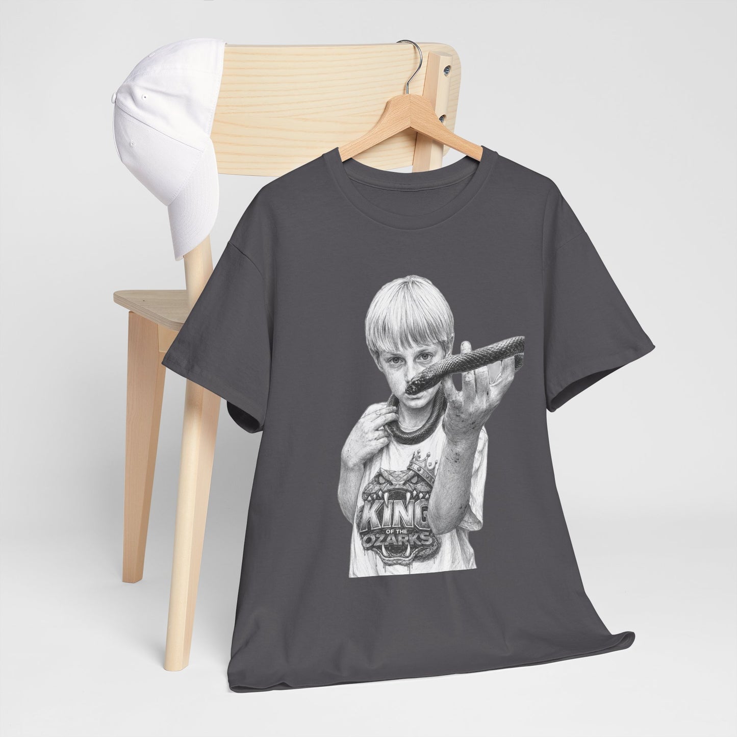 Graphic T‑Shirt — THE KING OF THE OZARKS feat. COACHWHIP Illustration Tee