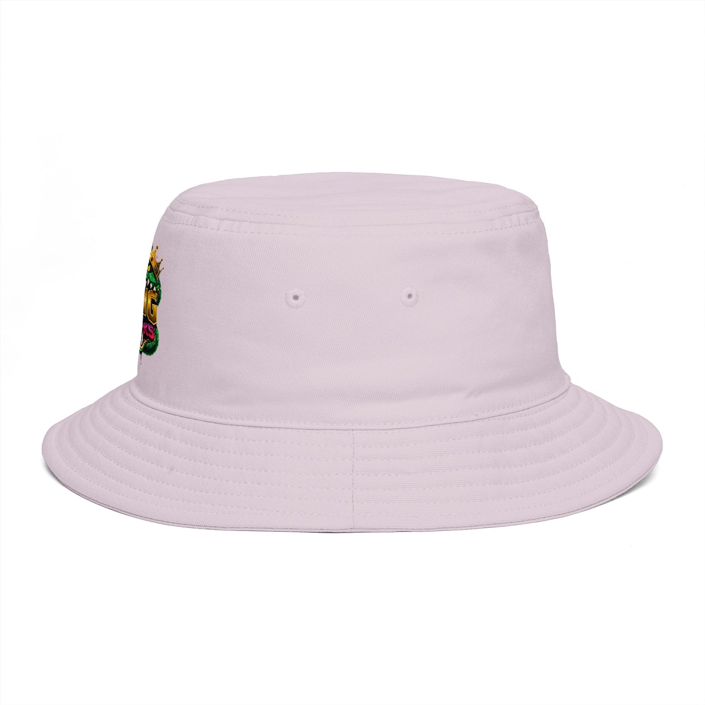 King Cobra Bucket Hat — Retro Snake Crown Graphic