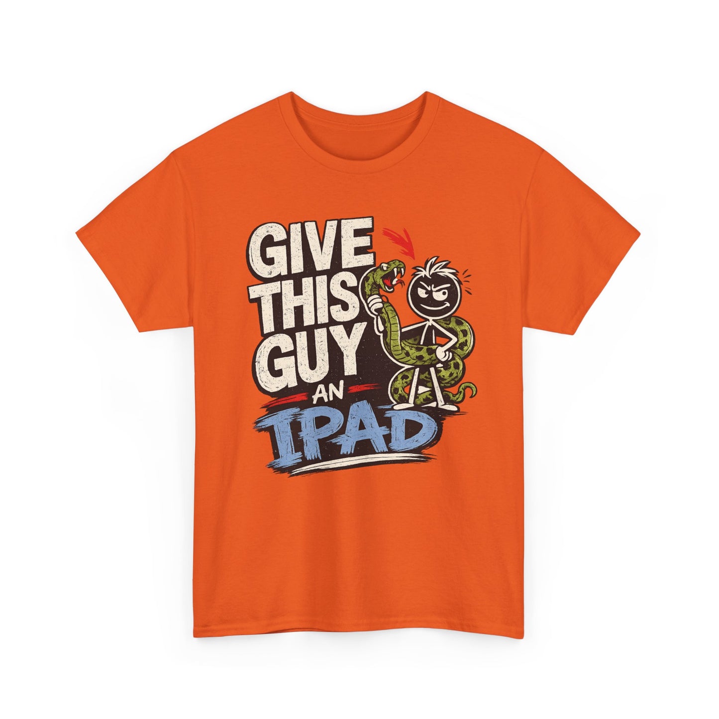 Give This Guy An iPad T-Shirt — Funny Gamer/Tech Graphic Tee