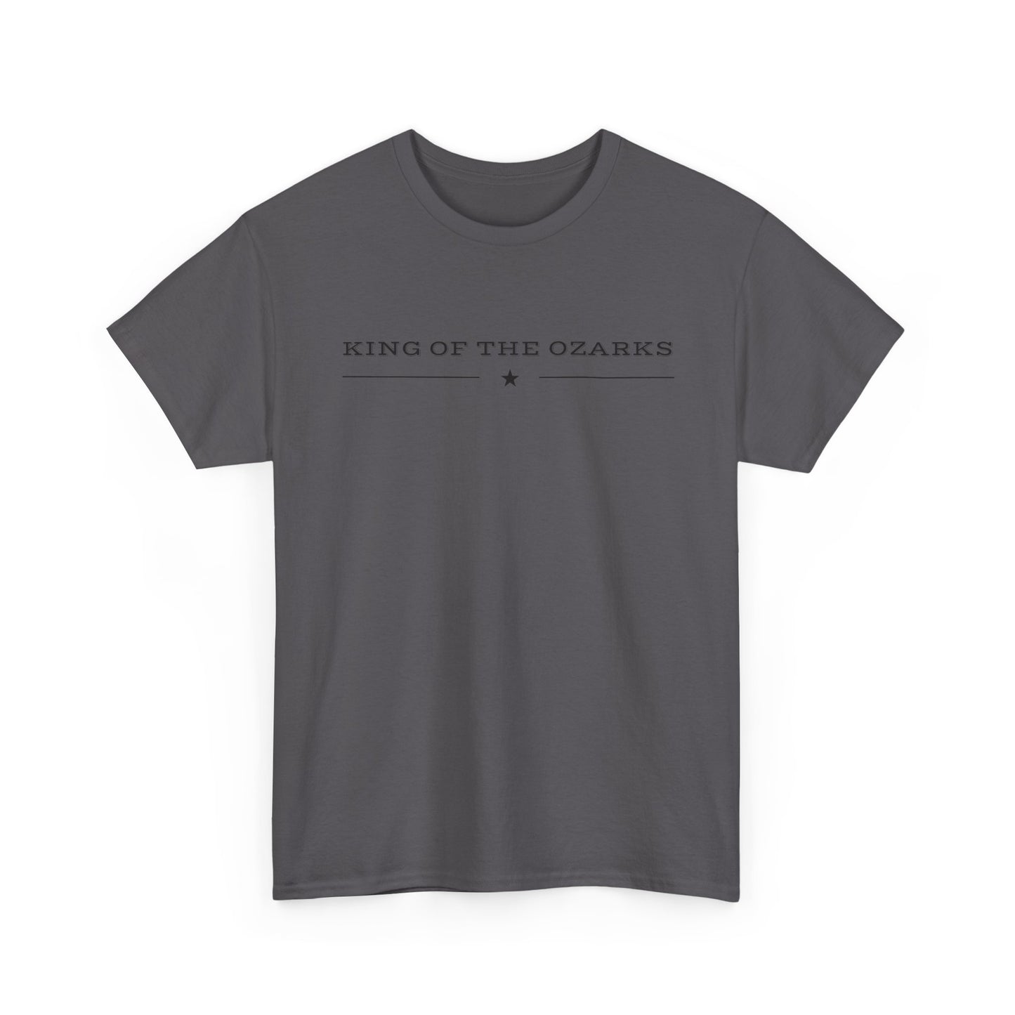 King of the Ozarks T-Shirt — Minimal Vintage Typography White Tee