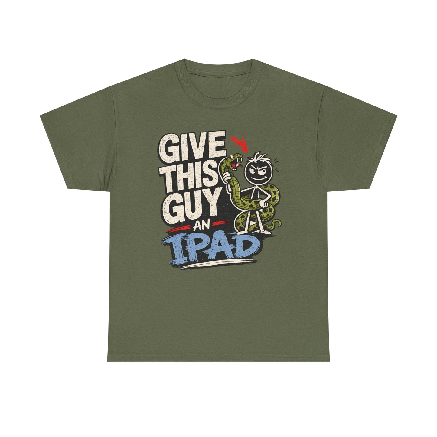 Give This Guy An iPad T-Shirt — Funny Gamer/Tech Graphic Tee