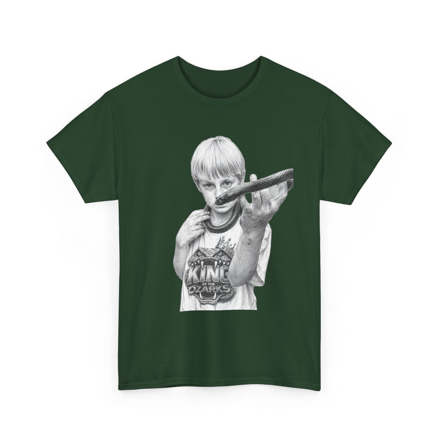 Graphic T‑Shirt — THE KING OF THE OZARKS feat. COACHWHIP Illustration Tee