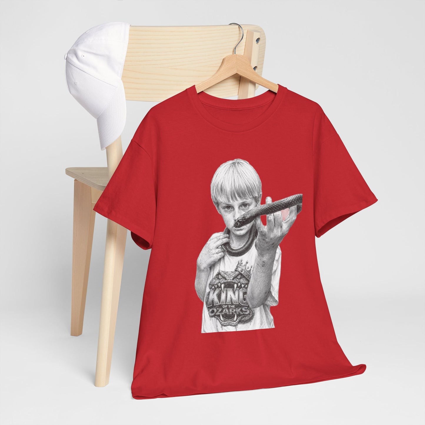 Graphic T‑Shirt — THE KING OF THE OZARKS feat. COACHWHIP Illustration Tee