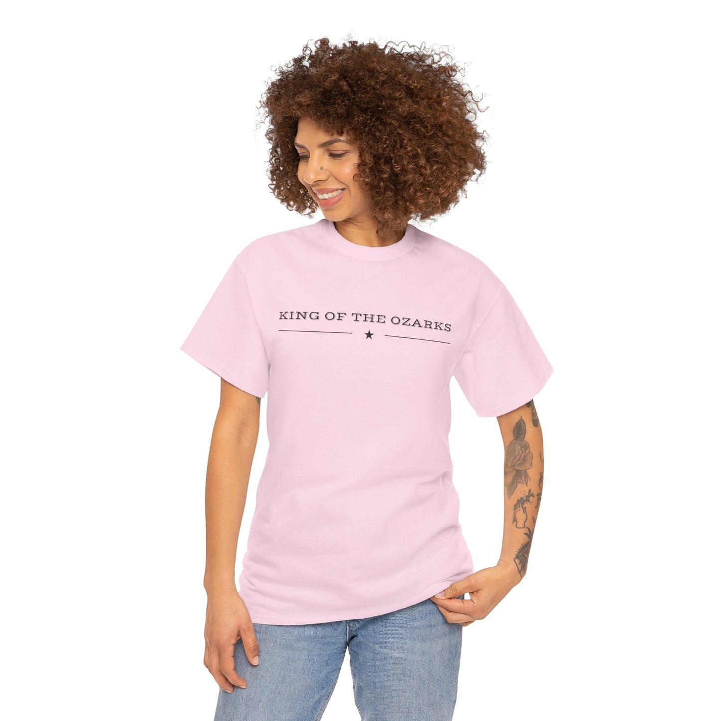 King of the Ozarks T-Shirt — Minimal Vintage Typography White Tee