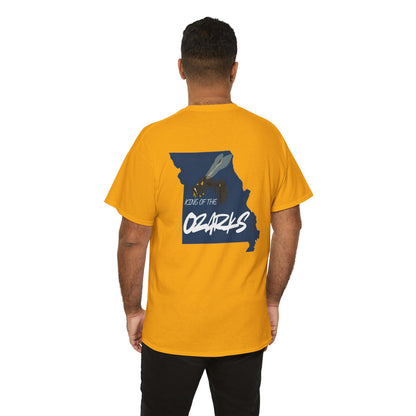 MAN THAT BURNS T-Shirt Missouri Edition– "Man That Burns" Graphic Tee (King of the Ozarks)