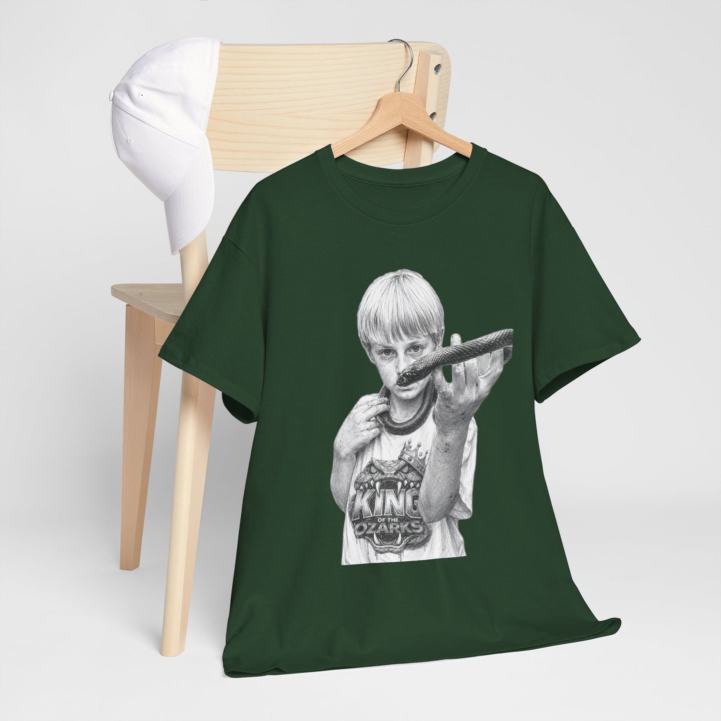 Graphic T‑Shirt — THE KING OF THE OZARKS feat. COACHWHIP Illustration Tee