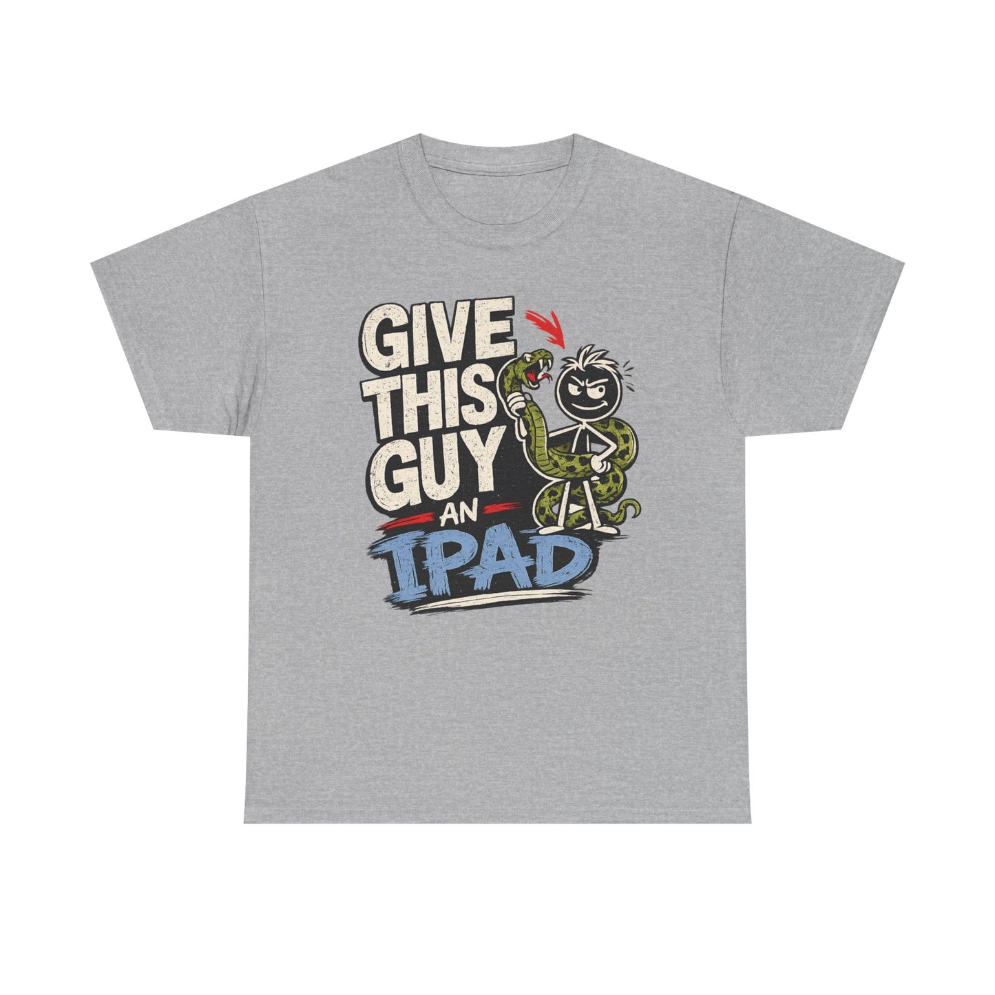 Give This Guy An iPad T-Shirt — Funny Gamer/Tech Graphic Tee