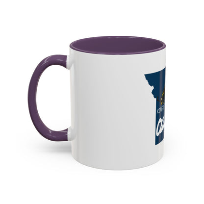 King of the Ozarks Coffee Mug — Missouri State Map with Hornet Design