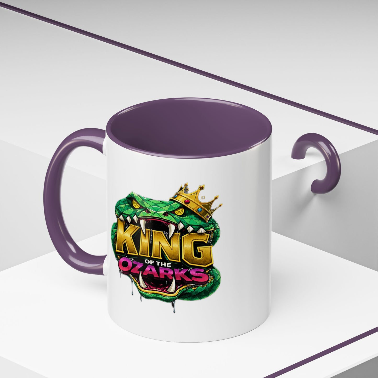 King of the Ozarks Coffee Mug — Crowned Snake Accent Mug (11/15oz)