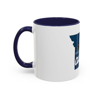 King of the Ozarks Coffee Mug — Missouri State Map with Hornet Design