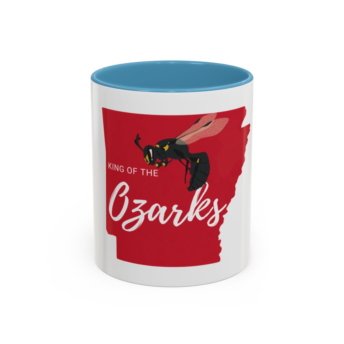 Ozarks Wasp Accent Coffee Mug — "King of the Ozarks" 11/15oz