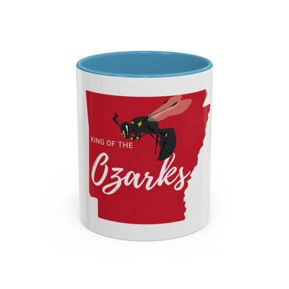 Ozarks Wasp Accent Coffee Mug — "King of the Ozarks" 11/15oz