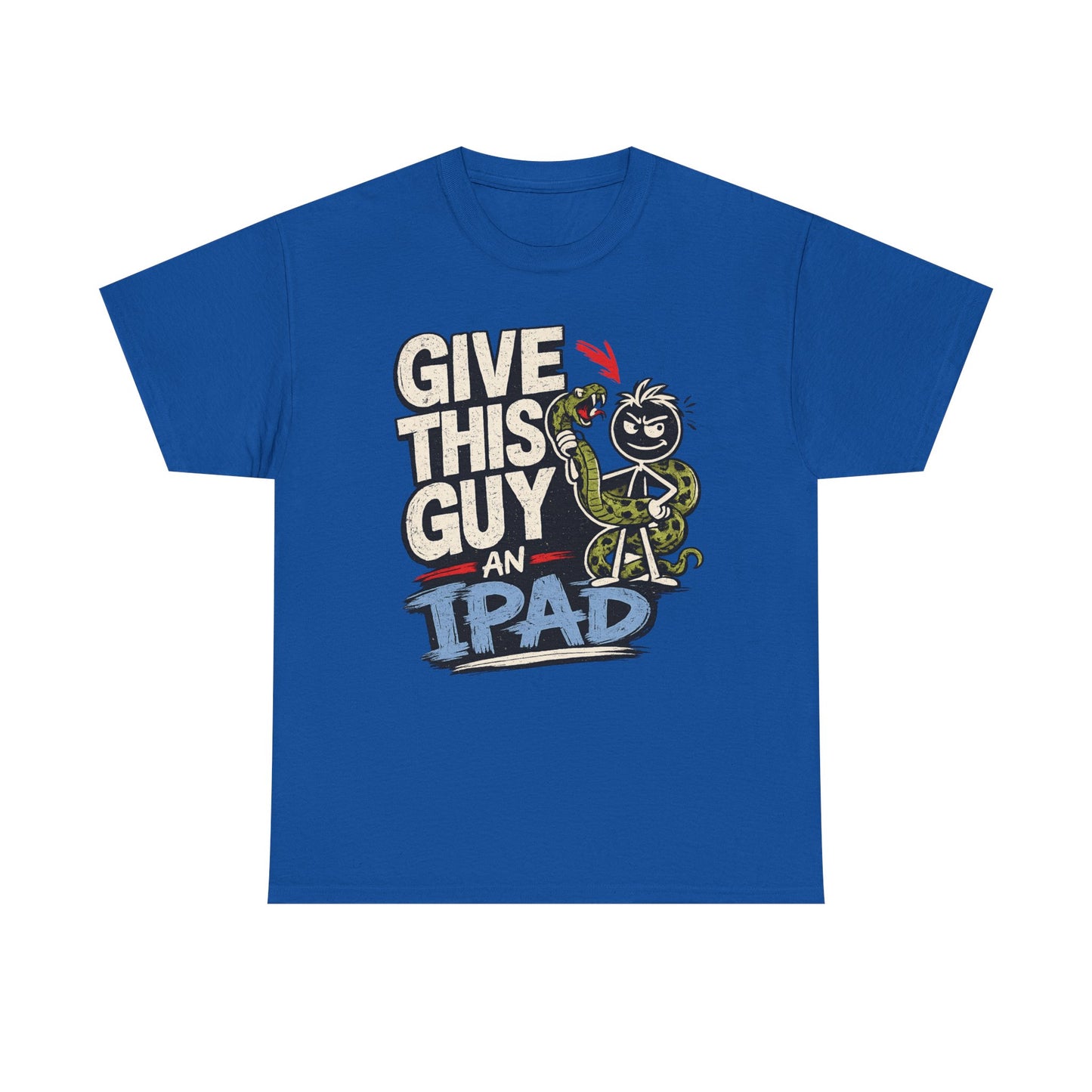 Give This Guy An iPad T-Shirt — Funny Gamer/Tech Graphic Tee