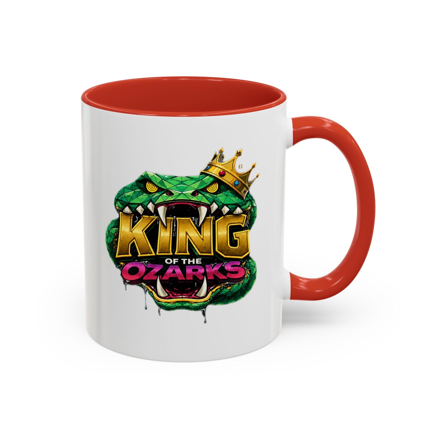 King of the Ozarks Coffee Mug — Crowned Snake Accent Mug (11/15oz)