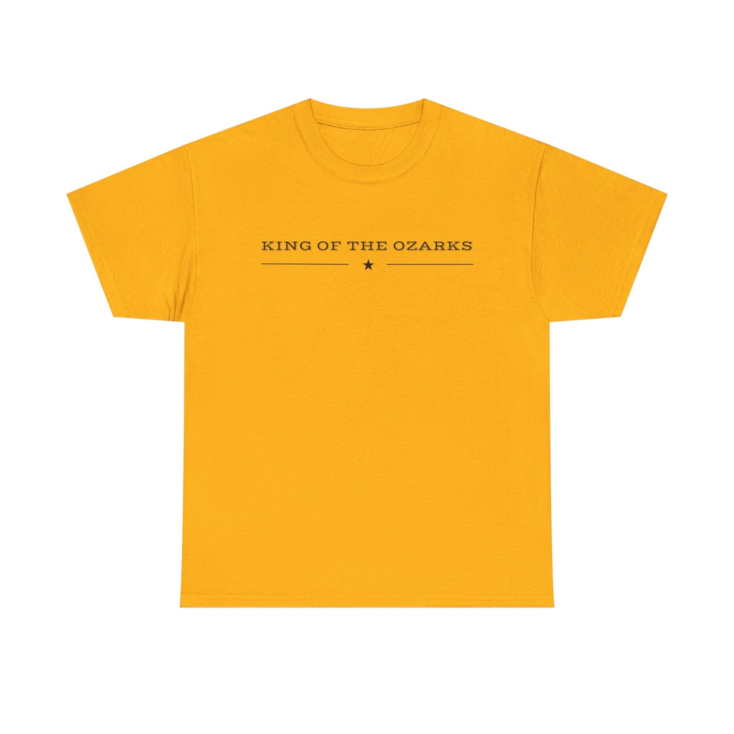 King of the Ozarks T-Shirt — Minimal Vintage Typography White Tee