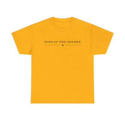 King of the Ozarks T-Shirt — Minimal Vintage Typography White Tee