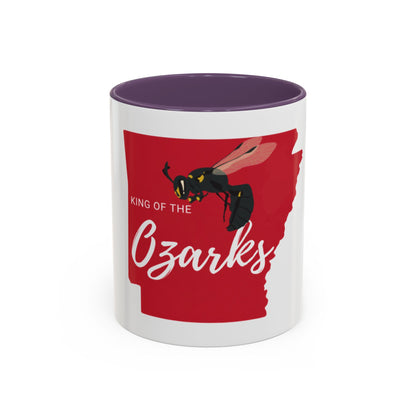 Ozarks Wasp Accent Coffee Mug — "King of the Ozarks" 11/15oz