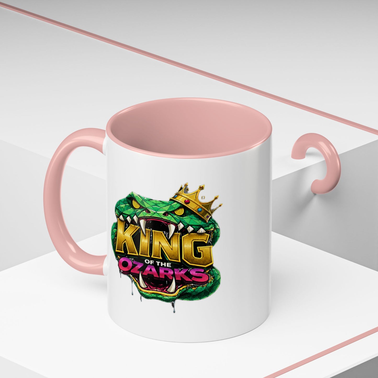 King of the Ozarks Coffee Mug — Crowned Snake Accent Mug (11/15oz)