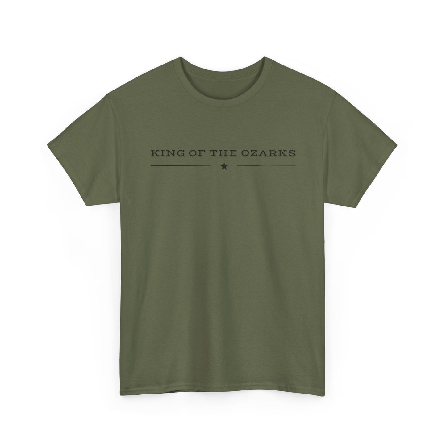 King of the Ozarks T-Shirt — Minimal Vintage Typography White Tee