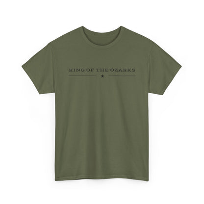 King of the Ozarks T-Shirt — Minimal Vintage Typography White Tee