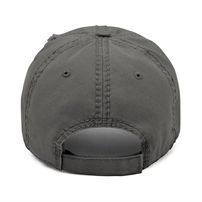 KING OF THE OZARKS Logo Distressed Embroidered Dad Hat — Colorful Floral Logo Cap