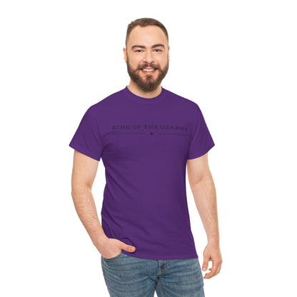 King of the Ozarks T-Shirt — Minimal Vintage Typography White Tee