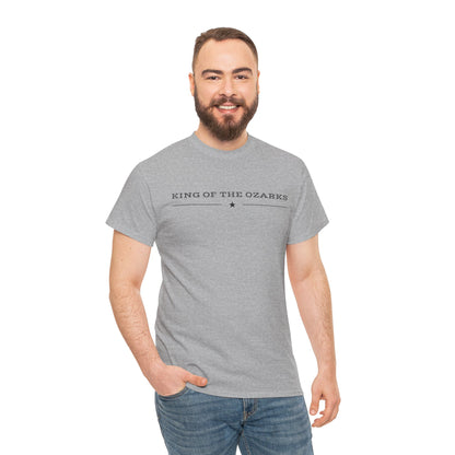 King of the Ozarks T-Shirt — Minimal Vintage Typography White Tee