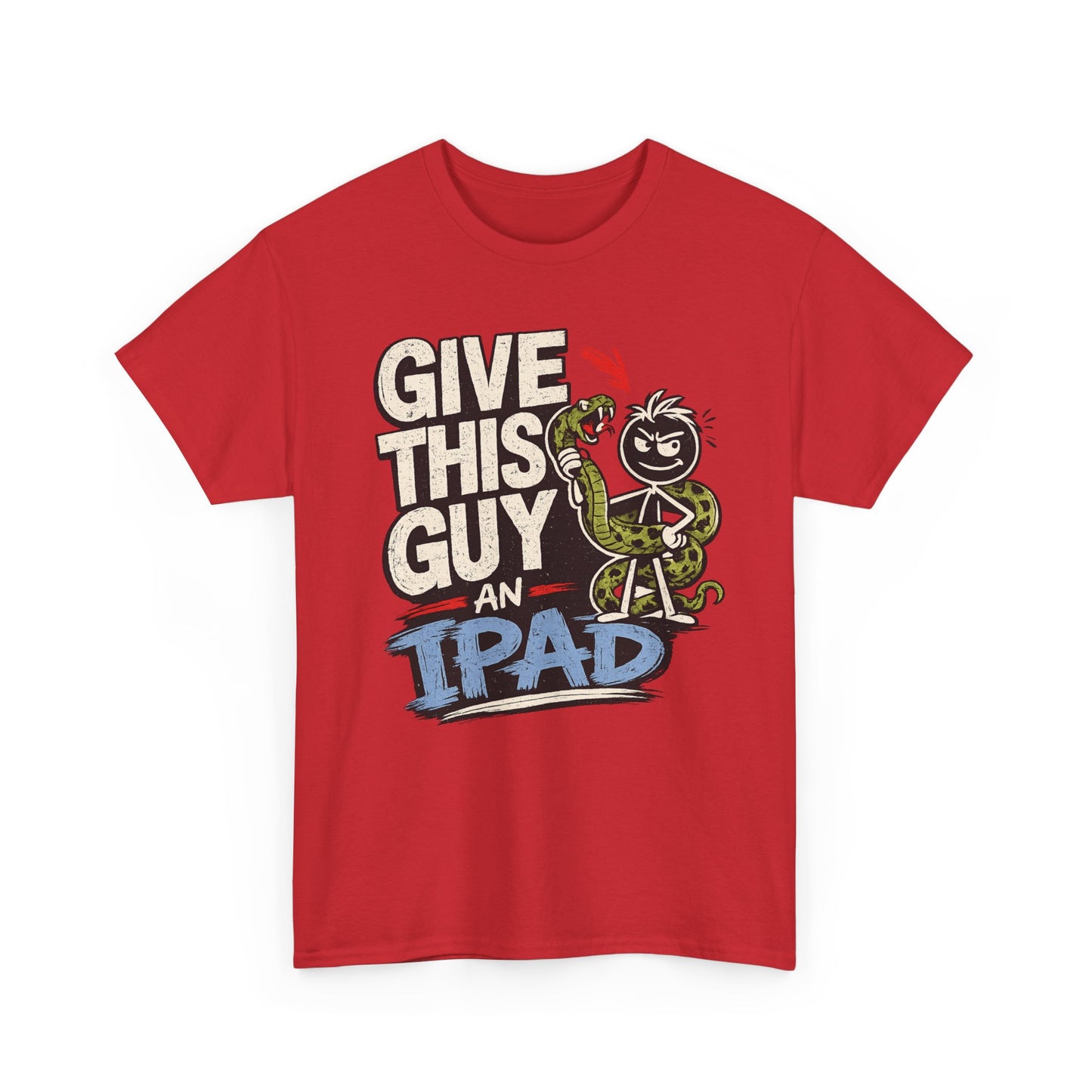 Give This Guy An iPad T-Shirt — Funny Gamer/Tech Graphic Tee