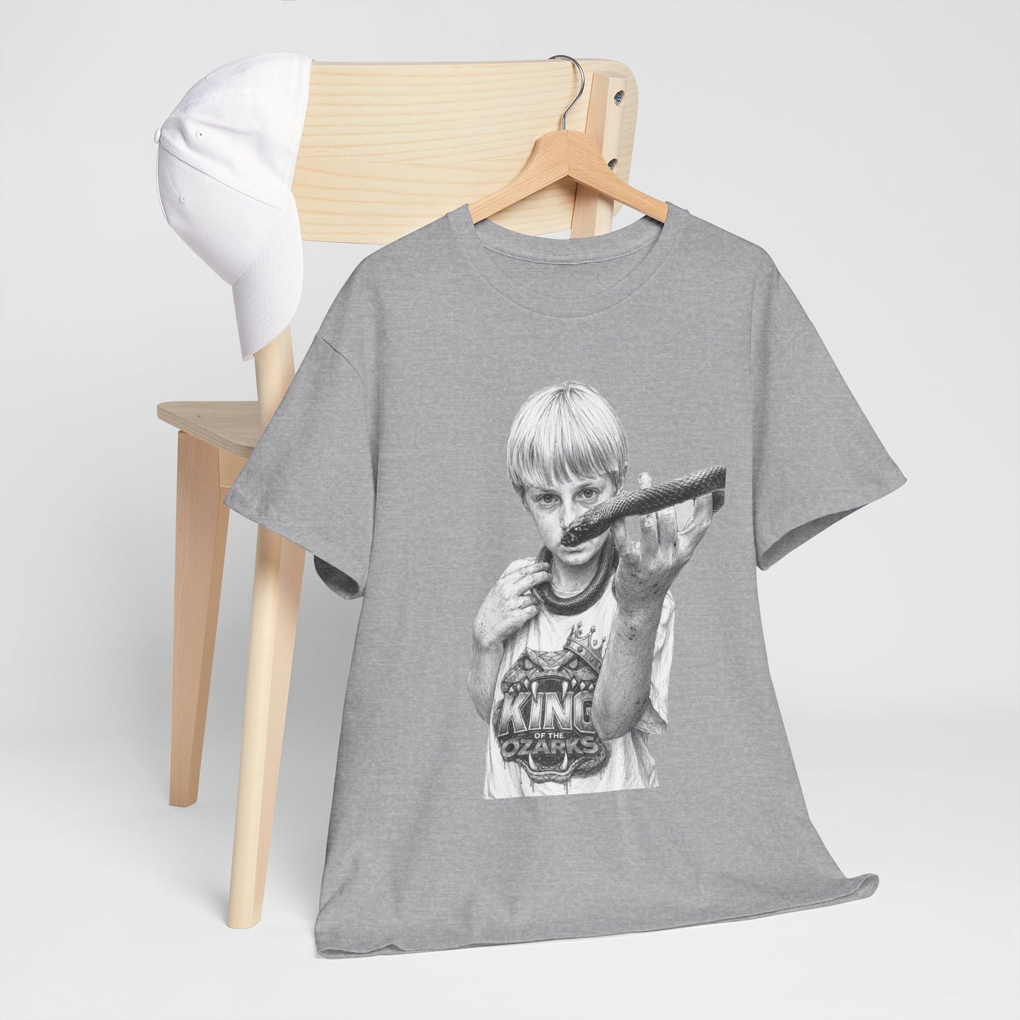 Graphic T‑Shirt — THE KING OF THE OZARKS feat. COACHWHIP Illustration Tee