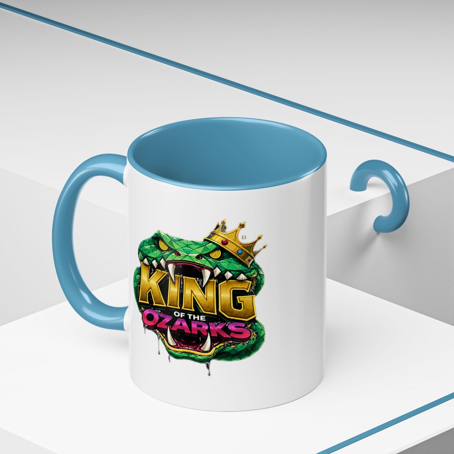 King of the Ozarks Coffee Mug — Crowned Snake Accent Mug (11/15oz)