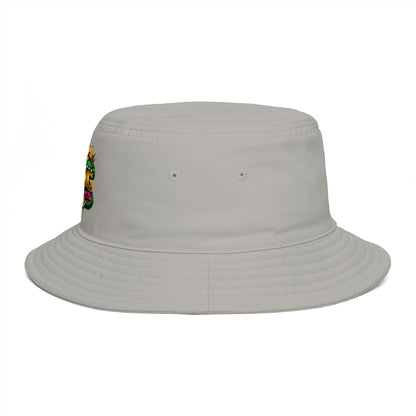King Cobra Bucket Hat — Retro Snake Crown Graphic