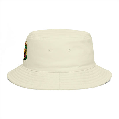 King Cobra Bucket Hat — Retro Snake Crown Graphic