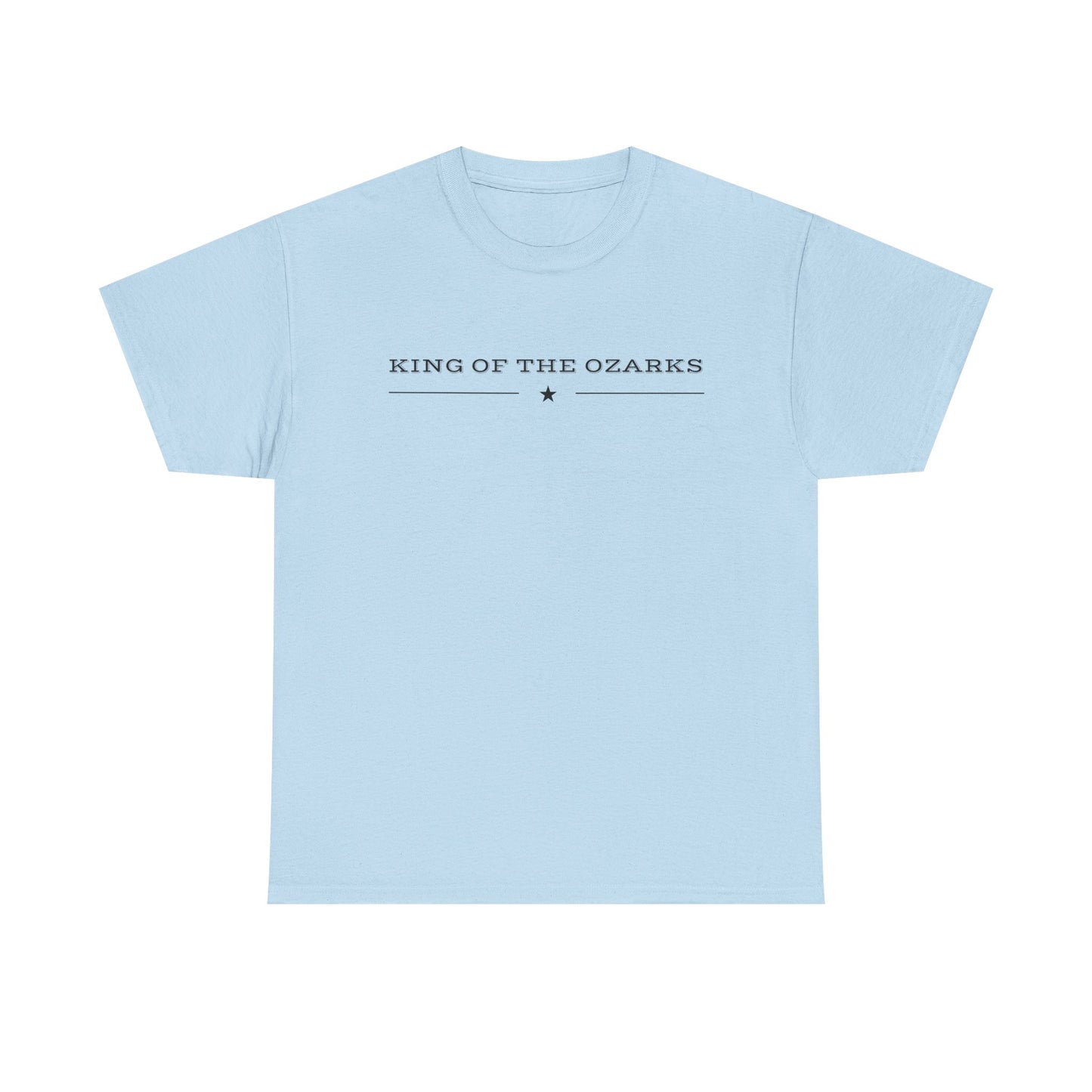 King of the Ozarks T-Shirt — Minimal Vintage Typography White Tee