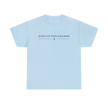 King of the Ozarks T-Shirt — Minimal Vintage Typography White Tee