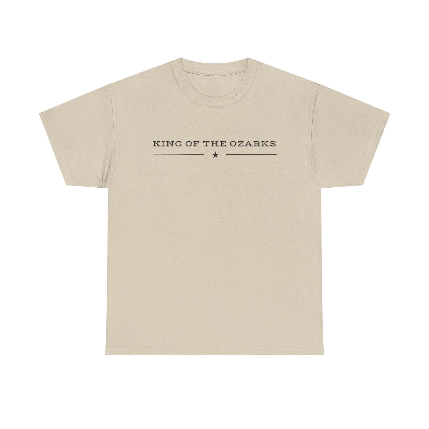 King of the Ozarks T-Shirt — Minimal Vintage Typography White Tee