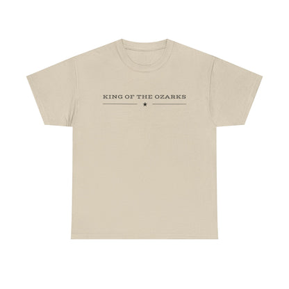 King of the Ozarks T-Shirt — Minimal Vintage Typography White Tee