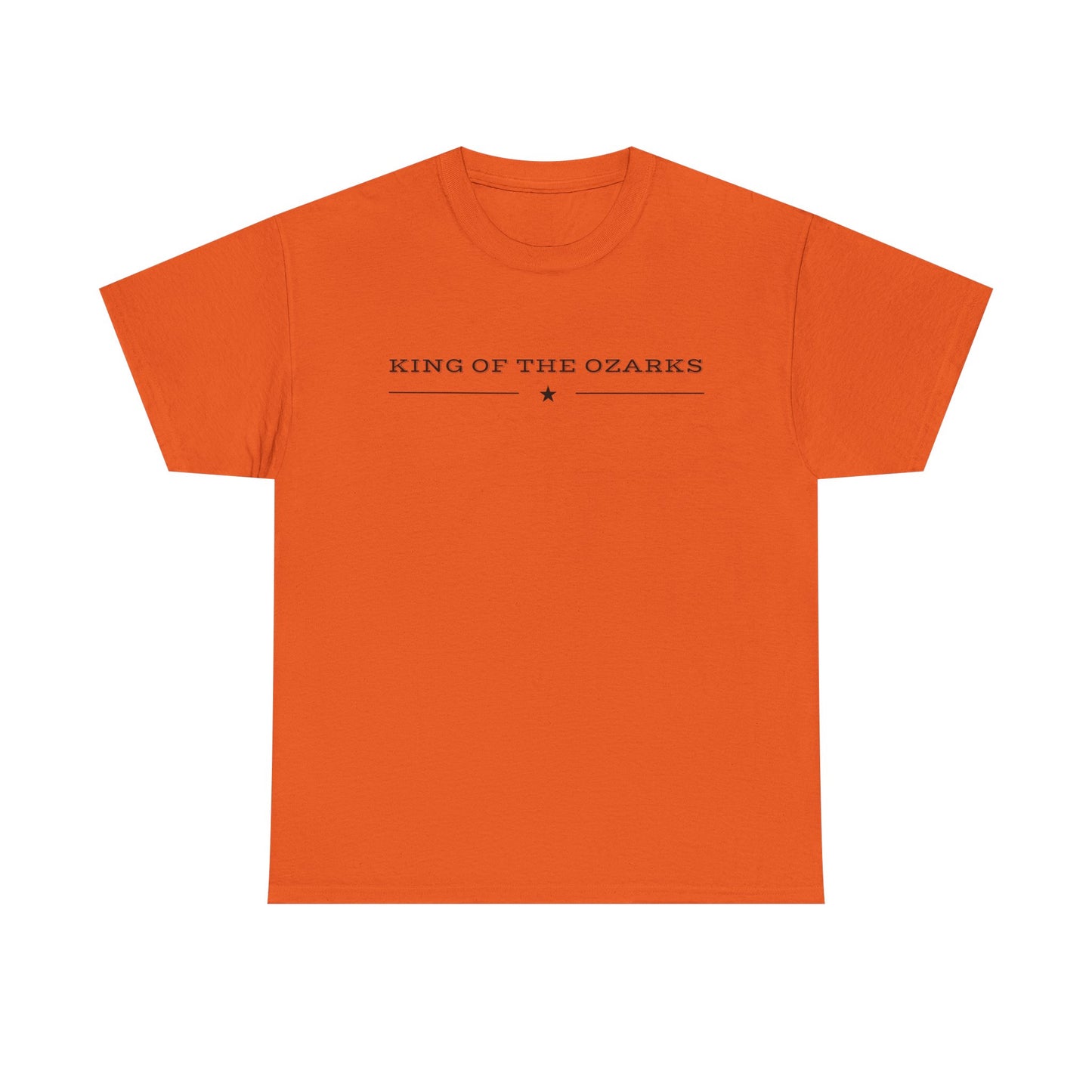 King of the Ozarks T-Shirt — Minimal Vintage Typography White Tee