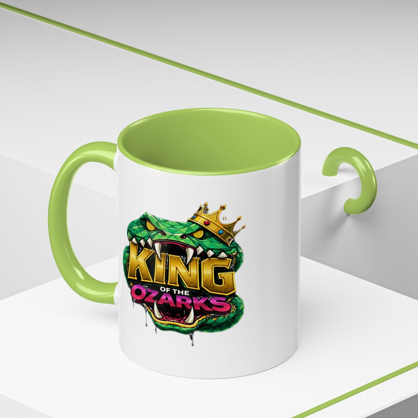 King of the Ozarks Coffee Mug — Crowned Snake Accent Mug (11/15oz)